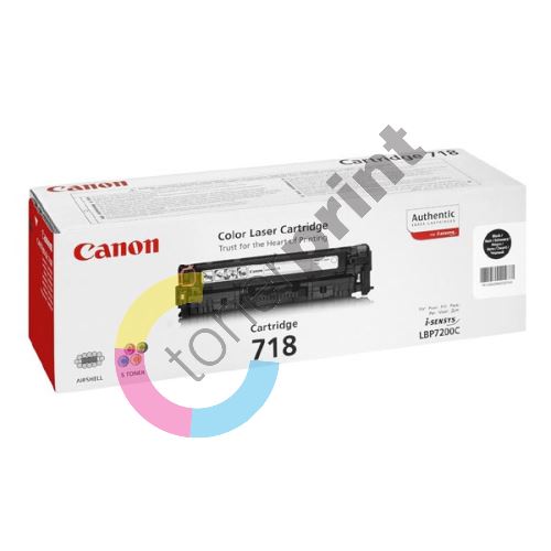 Toner Canon CRG718Bk, 2662B005, 2-pack, originál 1