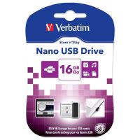 Verbatim Nano Store&#39;n&#39;Stay 16GB, USB flash disk 2.0, 97464, černá