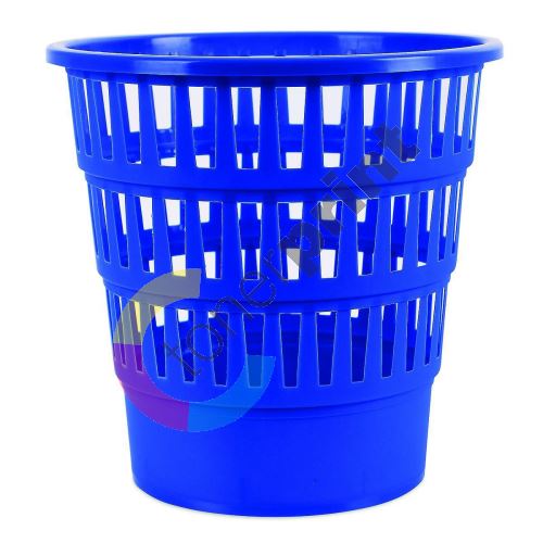 Office Products odpadkový koš perforovaný, 16 l, PP, modrý