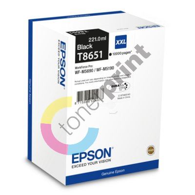 Cartridge Epson C13T865140, black, originál 1