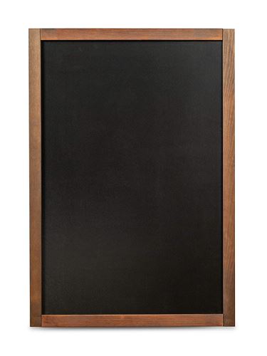 Černá tabule na křídy v dřevěném rámu 60x87 cm