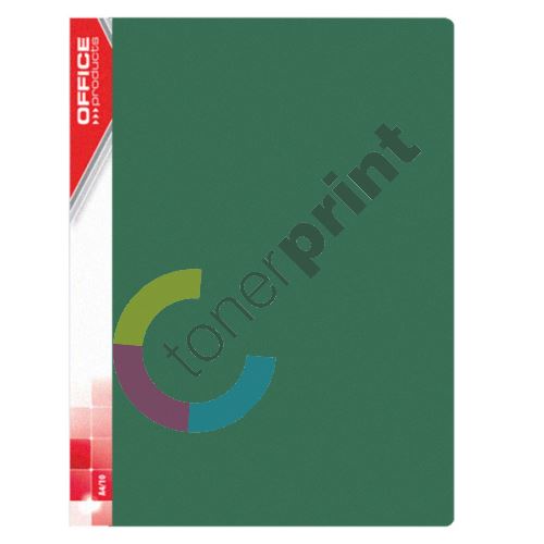 Office katalogová kniha, A4, PP, 30 kapes, zelená 1