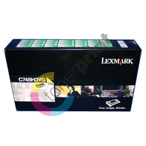 Toner Lexmark C748H3YG, yellow, originál 1