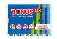 BONUS PRO B118 tvarované houbičky na nádobí HACCP 4 ks