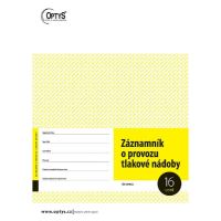 Záznamník o provozu tlakové nádoby A4 16 listů nepropisovací OP1236 (2)