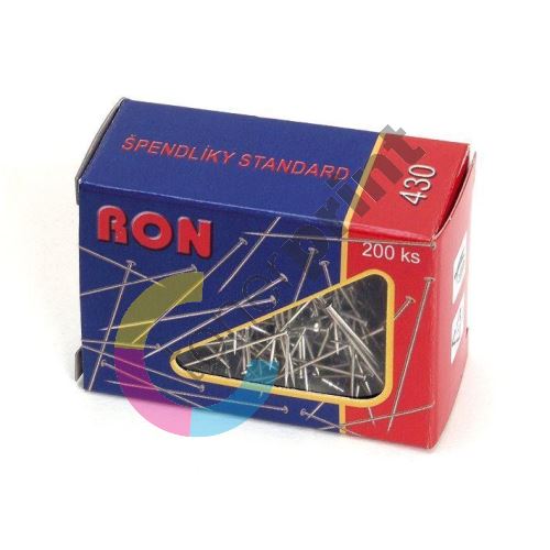 Špendlíky Standard Ron 430, kovové, 1bal/200ks 1
