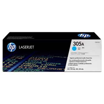 HP originální toner 305A (CE411A) Cyan pro Color LaserJet Pro M375nw, M451, M475 | 2 600 s