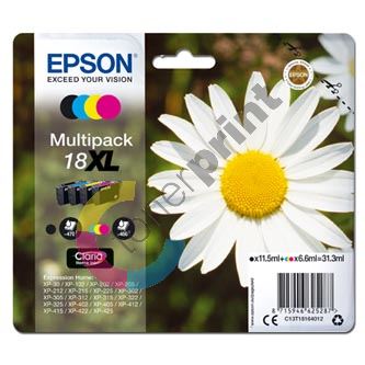 Inkoustová cartridge Epson C13T18164012, XP-102, XP-402, XP-405, XP-302, CMYK, originál