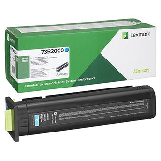 Toner Lexmark 73B20C0, CS827de, CX827de, return, cyan, originál
