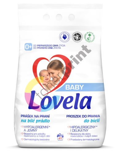 Lovela Baby Bílé prádlo Hypoalergenní, jemný prací prášek 41 dávek 4,1 kg