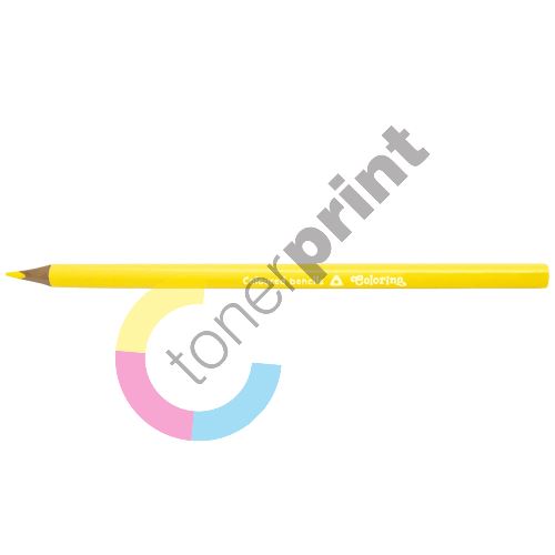 Colorino pastelka trojhranná, žlutá, 12 ks 1