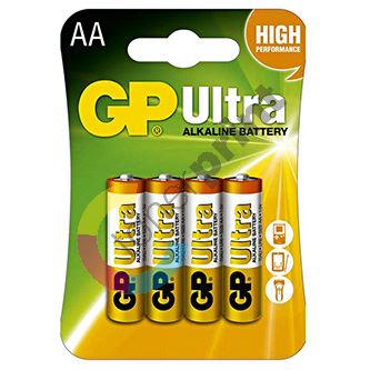 Baterie alkalická, AA, 1.5V, GP, blistr, 4-pack, ULTRA