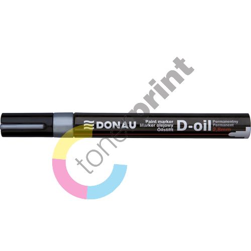 Donau D-oil lakový popisovač, 2,8 mm, stříbrný 1