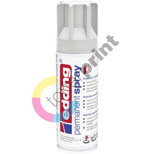 Akrylový sprej Edding 5200, světle šedá matná, 200 ml 1