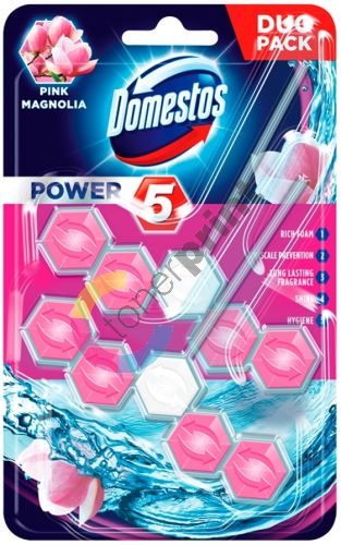 Domestos Power 5 Pink Magnolia Wc tuhý blok 2 x 55 g