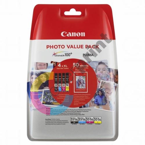 Cartridge Canon CLI-551XL, CMYK, 6443B006, originál 1