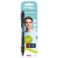 Pentel EnerGel BL107, kuličkové pero, sada 4 základní barvy