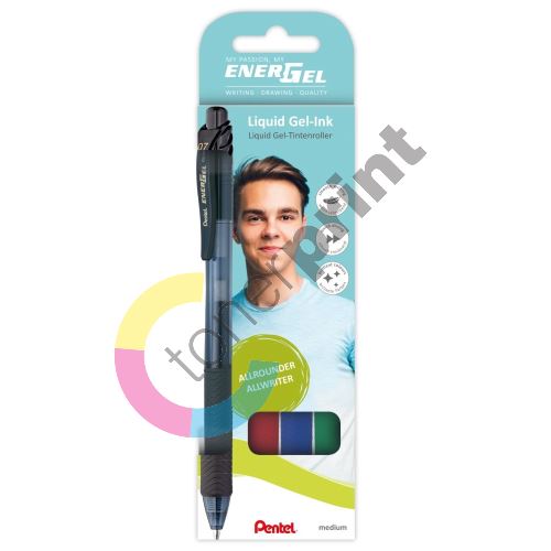 Pentel EnerGel BL107, kuličkové pero, sada 4 základní barvy 1