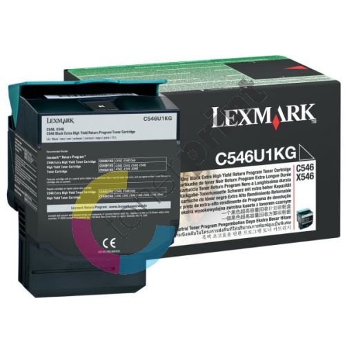 Toner Lexmark C546/X546, C546U1KG, return, originál 1