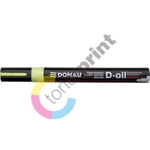 Donau D-oil lakový popisovač, 2,8 mm, žlutý 1