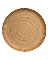 Talíř 34 x 2 cm KRAFT (50 ks) s tukovou bariérou, FSC Mix