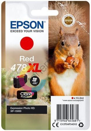 Cartridge Epson C13T04F54010, red, 478XL, originál 1