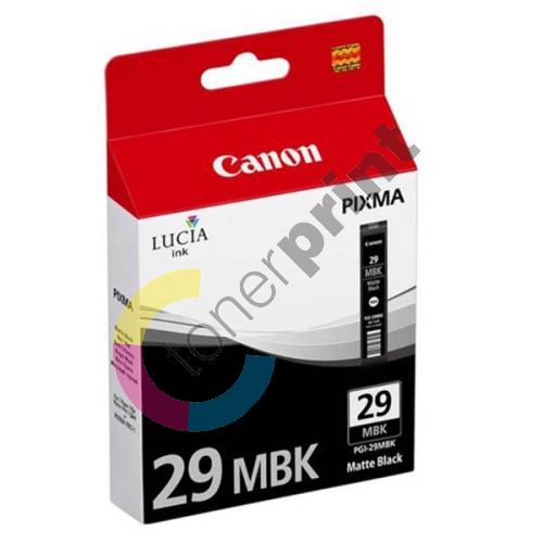 Cartridge Canon PGI-29 MBK, 4868B001, matte black, originál 1