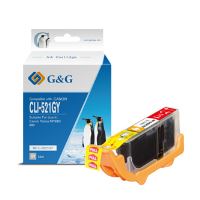 Inkoustová cartridge kompatibilní Canon CLI-521GY, MP980, MP990, šedá, G&amp;G