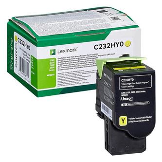 Toner Lexmark C232HY0, C2325dw, C2425dw, C2535dw, MC2325adw, yellow, originál