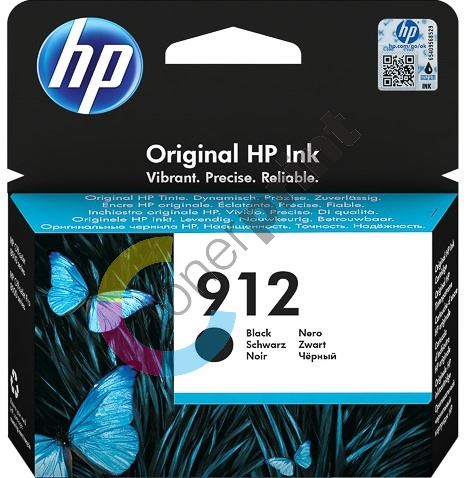 Cartridge HP 3YL80AE, black, 912, originál 1