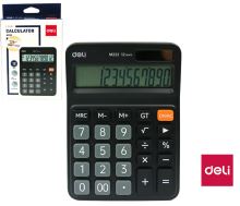Stolní kalkulačka DELI EM222, 12místný displej, solární/bateriová, černá