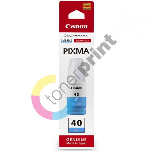 Inkoustová cartridge Canon GI-40 C, Pixma G5040, cyan, 3400C001, originál 1