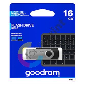 16GB Goodram UTS2, USB flash disk 2.0, černá