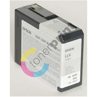 Inkoustová cartridge Epson C13T580900, Stylus Pro 3800, light light black, originál