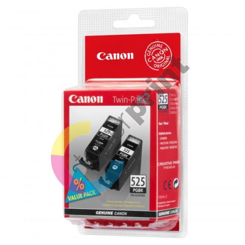 Cartridge Canon PGI-525BK Twin Pack, 4529B006AA, originál 1