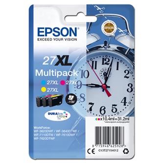 Inkoustové cartridge Epson 27XL, C13T27154012, CMY, 31,2 ml, WF-3620/WF-3640, originál