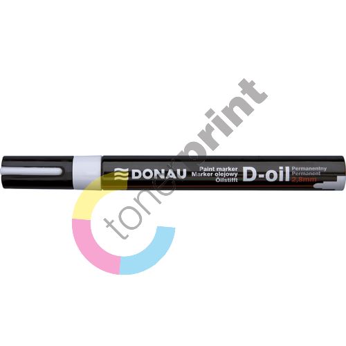 Donau D-oil lakový popisovač, 2,8 mm, bílý 1