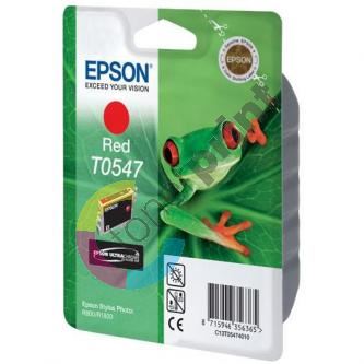 Inkoustová cartridge Epson C13T054740, Stylus Photo R800, R1800, red,1*13ml, originál