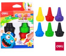 Voskovky prstové 6 barev Color Kids DELI EC20790 (1)