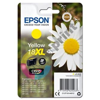 Inkoustová cartridge Epson C13T18144012, XP-102, XP-402, XP-405, XP-302, yellow, originál