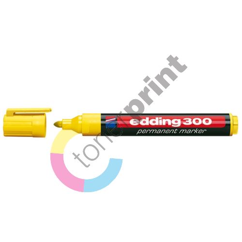 Průmyslový popisovač Edding 300, žlutý, 1,5-3mm, kuželový hrot 1