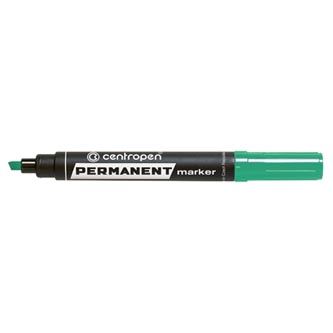 Značkovač Centropen 8576 Permanent, klínový, zelený