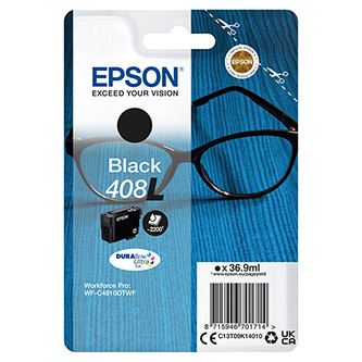 Inkoustová cartridge Epson 408L, C13T09K14010, black, 36,9 ml, originál