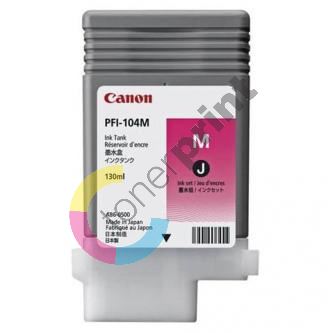 Inkoustová cartridge Canon PFI104M, For iPF65x/75x, magenta, 3631B001, 130ml, originál