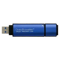 Kingston 32GB Memory DataTraveler, Vault Privacy, USB flash disk 3.0, modrá
