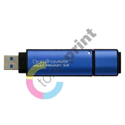 Kingston 32GB Memory DataTraveler, Vault Privacy, USB flash disk 3.0, modrá 1