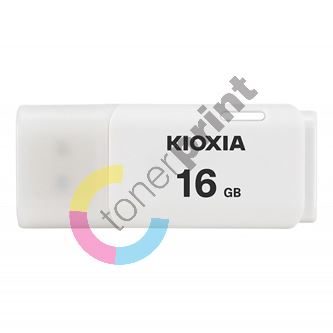 Kioxia USB flash disk, USB 3.0, 16GB, Hayabusa U301, Hayabusa U301, bílý, LU301W016GG4