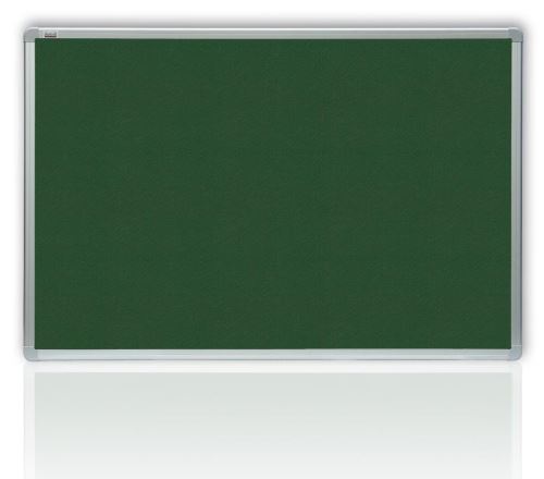 Tabule filcová 60 x 90 cm, hliníkový rám, zelená
