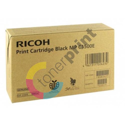 Cartridge Ricoh 888547, black, originál 1