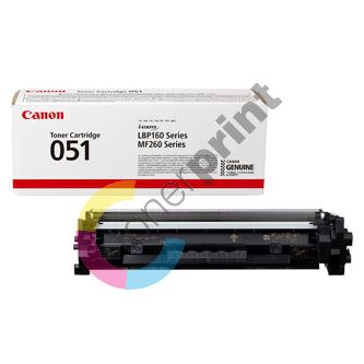 Toner Canon CRG 051, i-SENSYS LBP162, MF264, 2168C002, black, originál